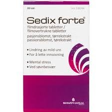 Kjøp Sedix 10 mg mot angst og depresjon på apoteket vårt i Norge